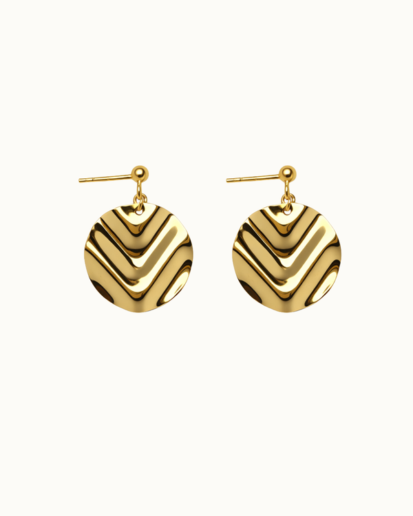 ROUND LEAVES EARRINGS