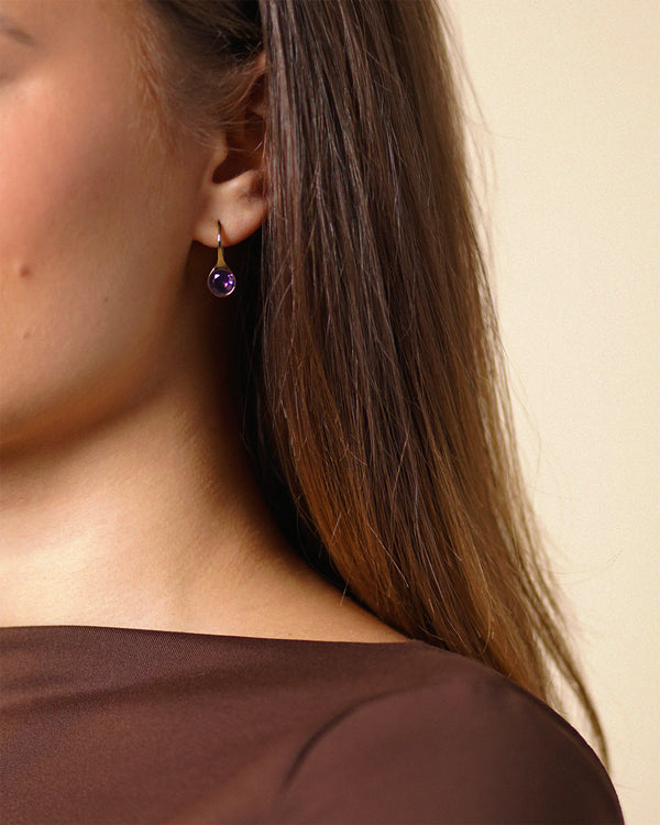 LILAC GEMSTONE EARRINGS