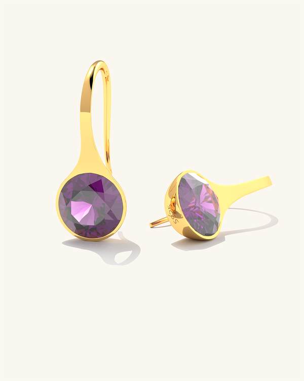 LILAC GEMSTONE EARRINGS
